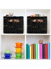 Rectangular Storage Bin Cute Black Cats Basket with Handles Organizer Bin for Toys Books Laundry Basket for Kids Pets Playroom