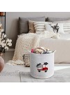 YLWHZOVE Baby Toy Storage Pet Toy Storage Cotton Rope Basket Nursery Baskets Laundry Hamper Woven Cartoon Pattern Storage for Living Room Bedroom Clothes 15.8" X 13.8" X 13.8"