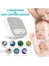 Aurola White Noise Machine Sound Machine with Natural Soothing Sounds,USB Charger,Adjustable Volume,Headphone Jack,Auto-Off Timer,Portable for Home Office Travel