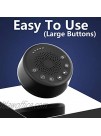 Easysleep Sound White Noise Machine with 25 Soothing Sounds with Memory Function 32 Levels of Volume and 5 Sleep Timer Powered by AC or USB for Sleeping Relaxation.