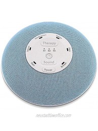 HoMedics Deep Sleep Mini Portable Sleep Sound Machine | 3 Programs 3 White Noises 2 Sounds Guided Meditation Auto-Off Timer Rechargeable Battery Blue