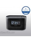 HoMedics Recharged Alarm Clock & Sound Machine Black