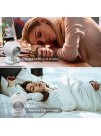 Portable White Noise Machine with Night Light Projector Sleeping Sound Machine for Office Privacy Lullaby Travel Crib for Bedroom Auto-Off Timer Earphone Jack Battery Powered&Plug-in