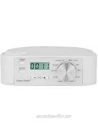 Three Sheep Natural Soothing Alarm Clock White Noise Maker Adults Baby Travel Sound Machine Portable for Sleep with Timer Dual Power Supply USB Charged Or AAA Battery