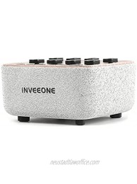 White Noise Machine INVEEONE,Sound Therapy for Adults Baby Kids Sleeping – Portable Sliding Adjustment:White Noise,Lullaby,Birds,Ocean Waves,FIRE,RAIN,Bells,Brook and More Freedom-Bluetooth 4.0RED