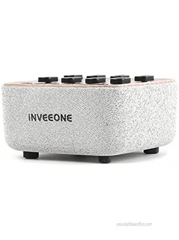 White Noise Machine INVEEONE,Sound Therapy for Adults Baby Kids Sleeping – Portable Sliding Adjustment:White Noise,Lullaby,Birds,Ocean Waves,FIRE,RAIN,Bells,Brook and More Freedom-Bluetooth 4.0RED