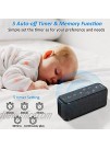 White Noise Machine with 42 Soothing Sounds for Sleeping Baby Adults Portable Sound Machine with Battery or Plug in Headphone Jack,Timer&Memory Function Sleep Therapy Machine for Travel,Home,Office