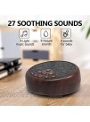 White Noise Machine,Sleep Sounds Machine with 27 Soothing Sound,Timer Fan Rain Lullabies Portable Sound Machine for Baby Adult Sleeping