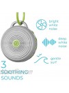 Yogasleep Hushh Portable White Noise Machine for Baby | 3 Soothing Natural Sounds with Volume Control | Compact for On-the-Go Use & Travel | USB Rechargeable | Baby-Safe Clip & Child Lock