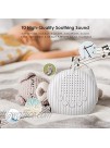 ZREE White Noise Machine for Sleeping Baby Portable with 10 Soothing Nature Sounds Lullaby Noise Maker Therapy Sleep Easy Adults Travel Sound Machine for Travel Home Rechargeable with 3 Timer