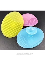 Baby Bath Brush 3Pcs Set Baby Cradle Cap Brush Silicone Massage Brush Silicone Scrubbers Exfoliator Brush | The Skin Soother Baby Essential for Dry Skin Cradle Cap and Eczema