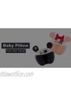 Baby Pillow Anti Flat Head Infant Sleeping Organic Pillows Newborn Toddler Neck Round Support Pillows Grey Elephant Letter Embroideried Gift for Boy and Girl Car Seat Crib Mattress Bed