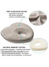 Baby Pillow for Infant,Newborn Head Shaping Pillow Preventing Flat Head Syndrome Premium Memory Foam Infant Pillow for Head and Neck Support 0-12 Months Heart Shaped Gray