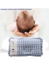 Baby Pillow for Newborn Breathable Organic Cotton Baby Head Support Pillow to Prevent Infant Flat Head from 0-12 Months