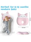 Baby Pillow for Newborn Prevent Flat Head Baby Pillows for Sleeping Baby Memory Foam Pillow for 0-12 Months Infant Soft Baby Head Shaping Pillow
