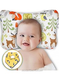 Bliss N Baby Head Shaping Pillow Baby Pillow for Newborn Prevent Flat Head & Reflux Perfect Infant Pillow Cotton Anti-Sweating & Pillow for Baby 0-12 Months Gift Set