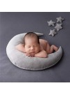 Newborn Photography Posing Pillow Crescent Moon Pillow Star Pillows Posing Beans Moon Pillow Stars Set Infant Boy Girl Baby Picture PropGray