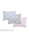 Sumersault Soft Toddler Travel Pillow Set Grey and White Elephants 13” x 10” x 4.5" Pillow and Pillowcase Extra Soft Yet Supportive Perfect for Cars Airplanes Strollers or Any Travel