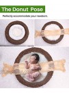 Sunmig 4 PC Newborn Baby Photography Wheat Donut Posing Pillow Basket Filler Baby Photo Prop White