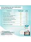 TinyYears Baby Head Shaping Pillow for Infants. 100% Breathable its The Perfect Newborn Head Shaping Baby Pillow A Baby Flat Head Pillow + Exercises for Prevention and Treatment of Plagiocephaly