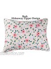 Toddler Pillow with Pillowcase Pink Floral for Crib Bed Cot 100% Cotton Baby Nap Pillow for Sleeping Travelling Machine Washable Kids Pillow for Preschool,13x18 x 3 by Knlpruhk