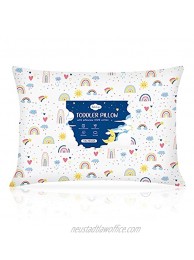 Toddler Pillow,13X18 Soft Baby Pillows for Sleeping Machine Washable Kids Pillow with Cotton Pillowcase Perfect for Travel Toddlers Cot