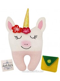 Tooth Fairy Pillow Our Tooth Fairy Pillows are for Girls and Boys This Tooth Fairy Kit Includes a Notecard and Keepsake Pouch Super Cute Unicorn Tooth Fairy Gifts for Girls and Boys