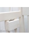 35 inch White Wooden Baby Crib Arm by Joey Co Octagon Design 100% Pine Minimalist Design Sleek Scandinavian Design White