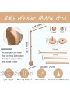 Baby Crib Mobile Arm WoodenMobile Arm for Crib | 12-27 Inch | Crib Mobile Holder | Baby Mobile Crib Hanger | Nursery Decor Mobile Crib Arm