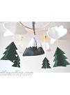 Baby Crib Mobile by Sorrel & Fern- Starry Woodland Night Nursery Decoration | Crib Mobile for Boys and Girls | Long Evergreen Ceiling Mobile