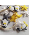 Camidy Baby Crib Mobile with Rotating Star Penguin Toys,Infant Tummy Time Kids Room Mobile Decoration for Boys and Girls