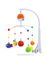 Fisca Baby Musical Crib Mobile Infant Bed Decoration Toy Hanging Rotating Bell with Melodies Dual Purpose Mobile & Bath Toy