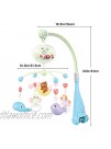 Fistone Baby Musical Crib Mobile with Projection and Night Light Infant Bed Decoration Toy Hanging Rotating Bell for Newborn 0-24 Months