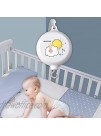 HLEEDUO Crib Mobile Holder Music Box，Baby Musical Mobile，Crib Mobile arm Mobile Motor，Musical Mobile Rotary Music Box with 12 lullabies （Without Mobile arm）