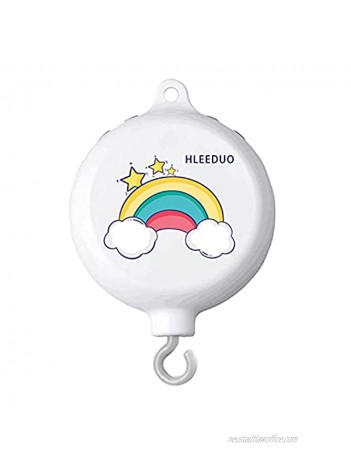 HLEEDUO Crib Mobile Holder Music Box，Baby Musical Mobile，Crib Mobile arm Mobile Motor，Musical Mobile Rotary Music Box with 12 lullabies （Without Mobile arm）