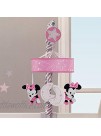 Lambs & Ivy Disney Baby Minnie Mouse Musical Crib Mobile Pink Gray