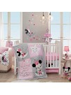 Lambs & Ivy Disney Baby Minnie Mouse Musical Crib Mobile Pink Gray
