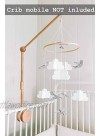 Sorrel and Fern Wooden Baby Crib Arm for Mobile 31 inch Holder Arm Bracket and Nut
