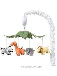 The Peanutshell Safari Animals Musical Crib Mobile for Baby Boys & Girls | Digital Music Box with 12 lullabies…