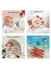 TUMAMA Remote Control Musical Nursery Mobile Soft Plush Tummy Time Mirror Hanging Toys Baby Moblie Crib with Night Light Projector Baby Shower Gifts for 0 3 6 9 Month