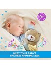 Baby Soother Sound Machine White Noise Machine & Portable Lullaby Plush Teddy Bear Crib Projector Night Light Limited Deal USB Charger