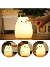 Cat Tap Night Light ,Toys for 2-14 Years Old Boys Girls,MOKOQI Cute Cat Lamp Silicone Baby Nightlight for Bedroom,Tap Control Glow up Color Changing Kawaii Animal Lamp