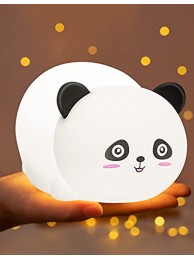 Cute Panda Night Light for Kids,Silicone Toddler Nightlight for Baby Nursery Children,Kawaii Portable Panda Lamp,Led Bear Night Lights for Girl Boy Birthday Room Decor with Color Changing Rechargeable