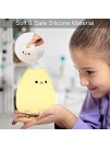 Litake LED Cat Night Light Battery Powered Silicone Cute Cat Nursery Lights with Warm White and 7-Color Breathing Modes for Kids Baby Children Mini Celebrity Cat