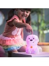 LumiPet Puppy Kids Night Light Huggable Nursery Light for Baby and Toddler Silicone LED Lamp Remote Operated USB Rechargeable Battery 9 Available Colors Timer Auto Shutoff