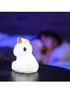 LumiPet Unicorn Kids Night Light Huggable Nursery Light for Baby and Toddler Silicone LED Lamp Remote Operated USB Rechargeable Battery 9 Available Colors Timer Auto Shutoff