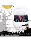 Moredig Kids Night Light 360° Rotating Starry Night Light Projector for Baby Ocean Wave Projector for Kids Bedroom Decoration- White
