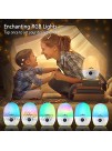 Night Lights for Kids Baby Nursery Lamp with Color Changing & Timer Setting Touch Bedside Lamp Rechargeable Night Light for Breastfeeding Room Children Gifts