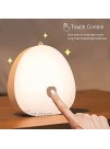 Night Lights for Kids Room Rechargeable Touch Control Led Night Light with 3 Colors Change & Stepless Dimming Portable Cute Lamp for Breastfeeding Sleeping Bedroom Baby Nursery Night Light White