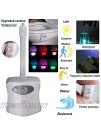 Original Toilet Night Light 2 Pack Motion Sensor Activated LED Lamp Fun 8 Colors Changing Bathroom Nightlight Add on Toilet Bowl Seat Perfect Decorating Gadget Cool Gift for Dad Adults Kids Toddler